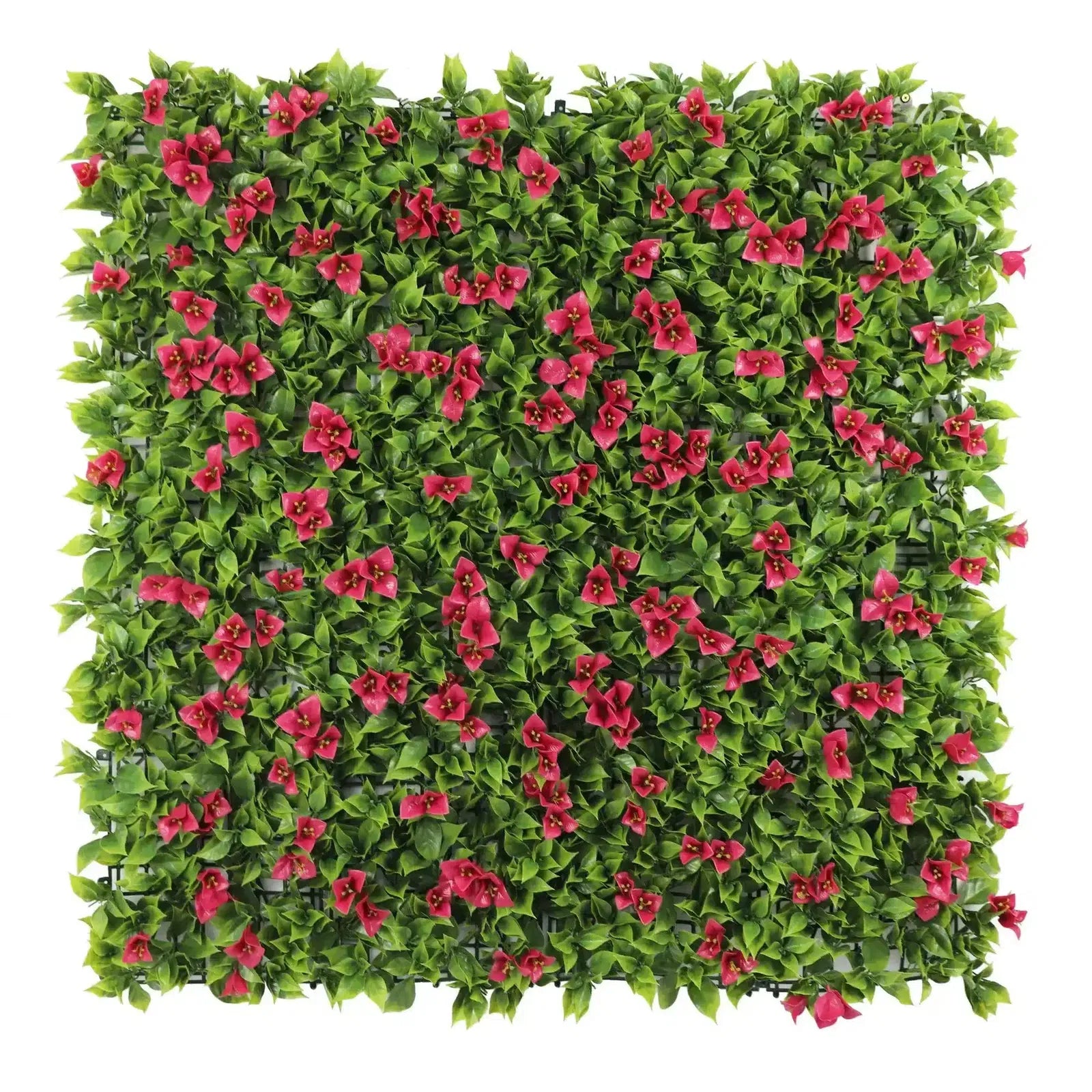 Flowering Pink Artificial Vertical Garden Green Wall Panel 40×40in 11 SQ FT – UV Resistant – Commercial Grade