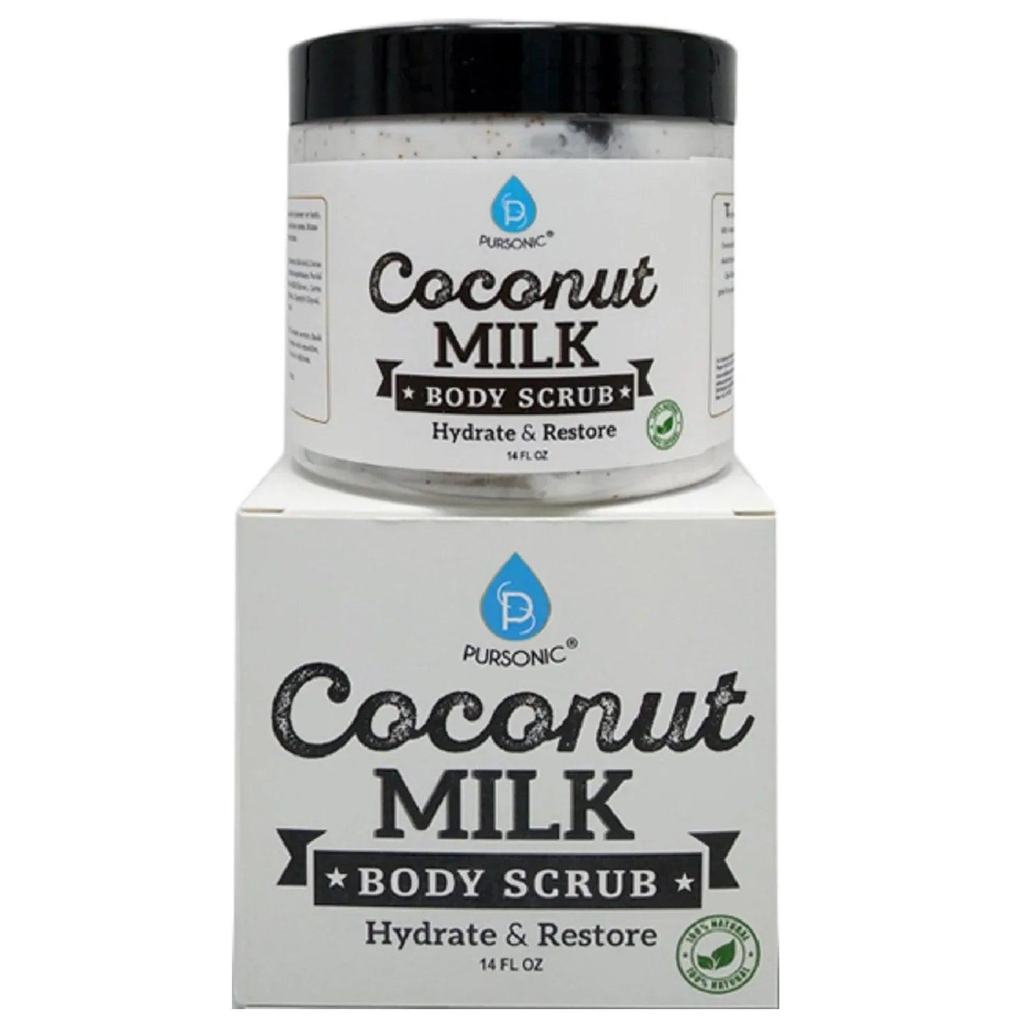 100% Natural Coconut Milk Body Scrub 14oz - Gifts for You 'n Me