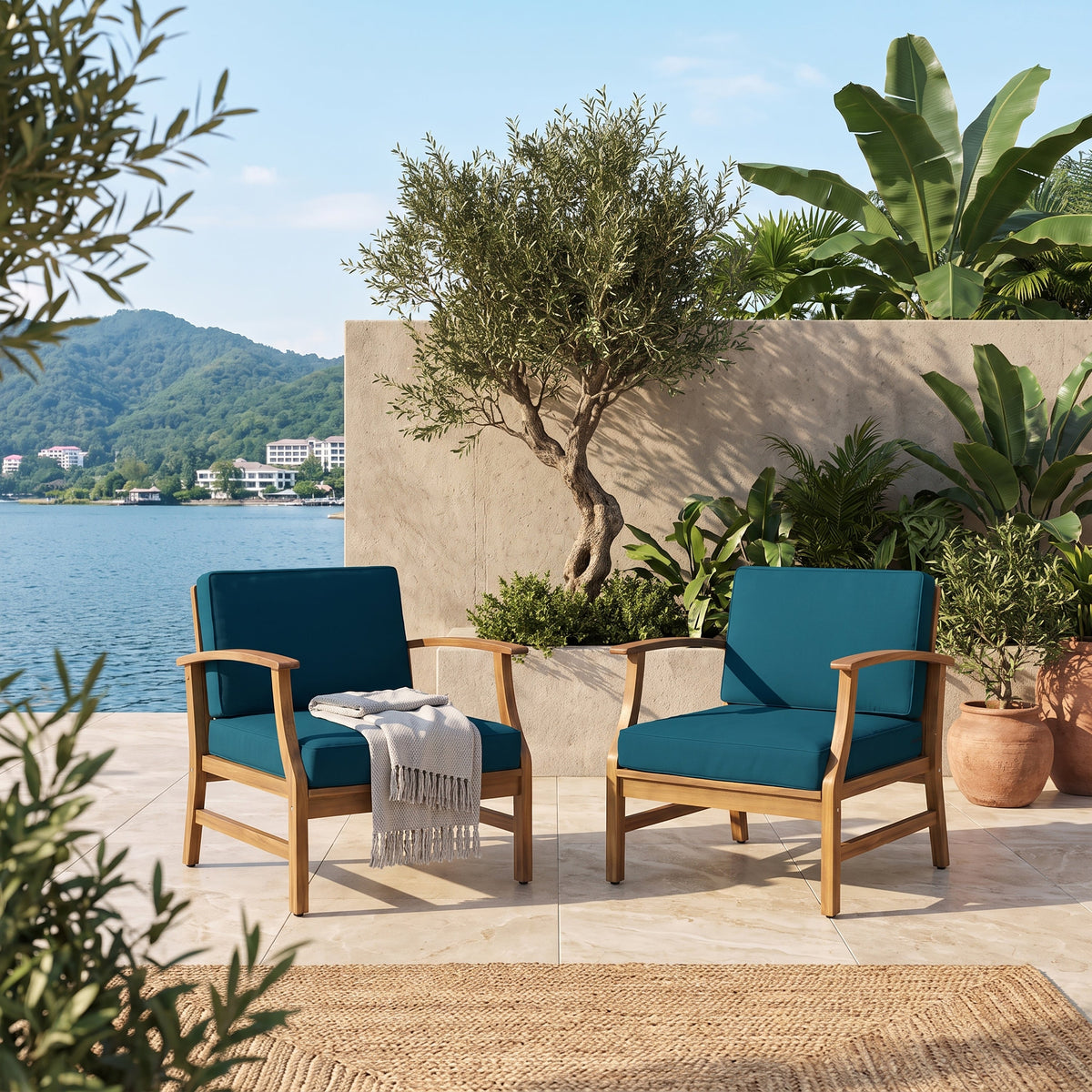 Perla Club Chairs Set of 2