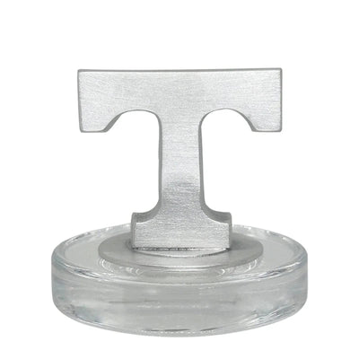 University of Tennessee Heritage Decanter with 3D Top Power T and 2 Glasses with Chest Box