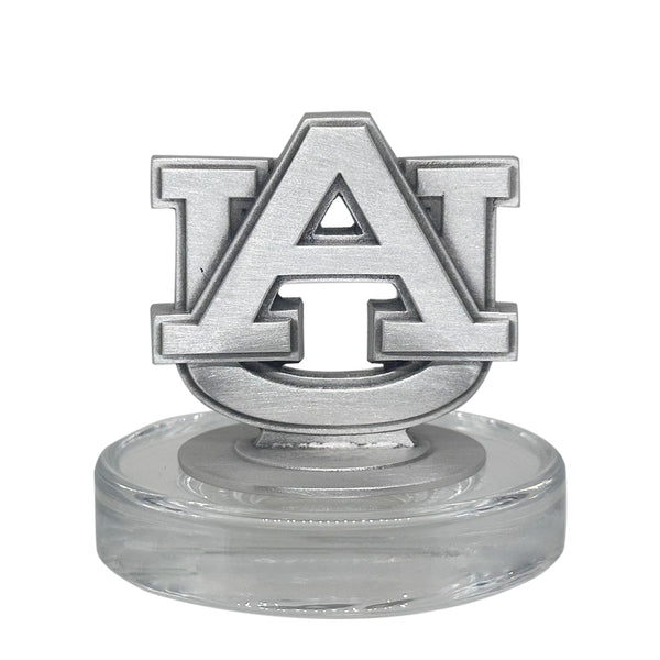 Auburn University Heritage Decanter with 3D Top  and 2 Glasses with Chest Box