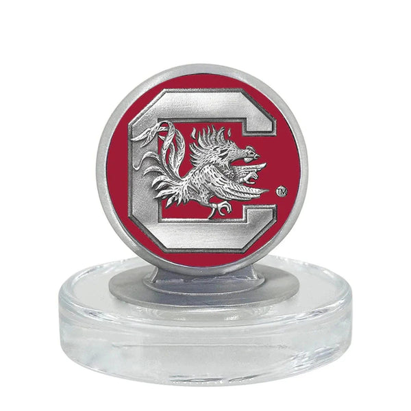 University of South Carolina  Heritage Decanter with 3D Top and 2 Glasses with Chest Box
