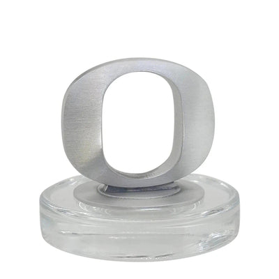 University of Oregon Heritage Decanter with 3D Top and 2 Glasses with Chest Box