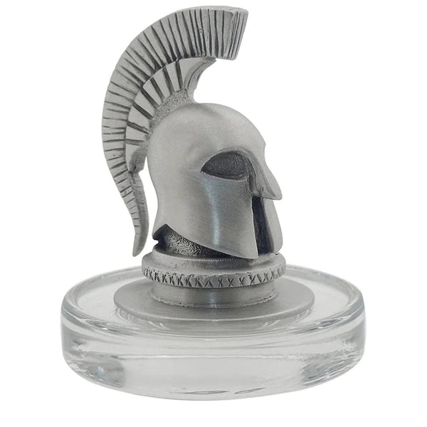 Michigan State University Heritage Decanter with 3D Top Sparty Helmet and 2 Glasses with Chest Box