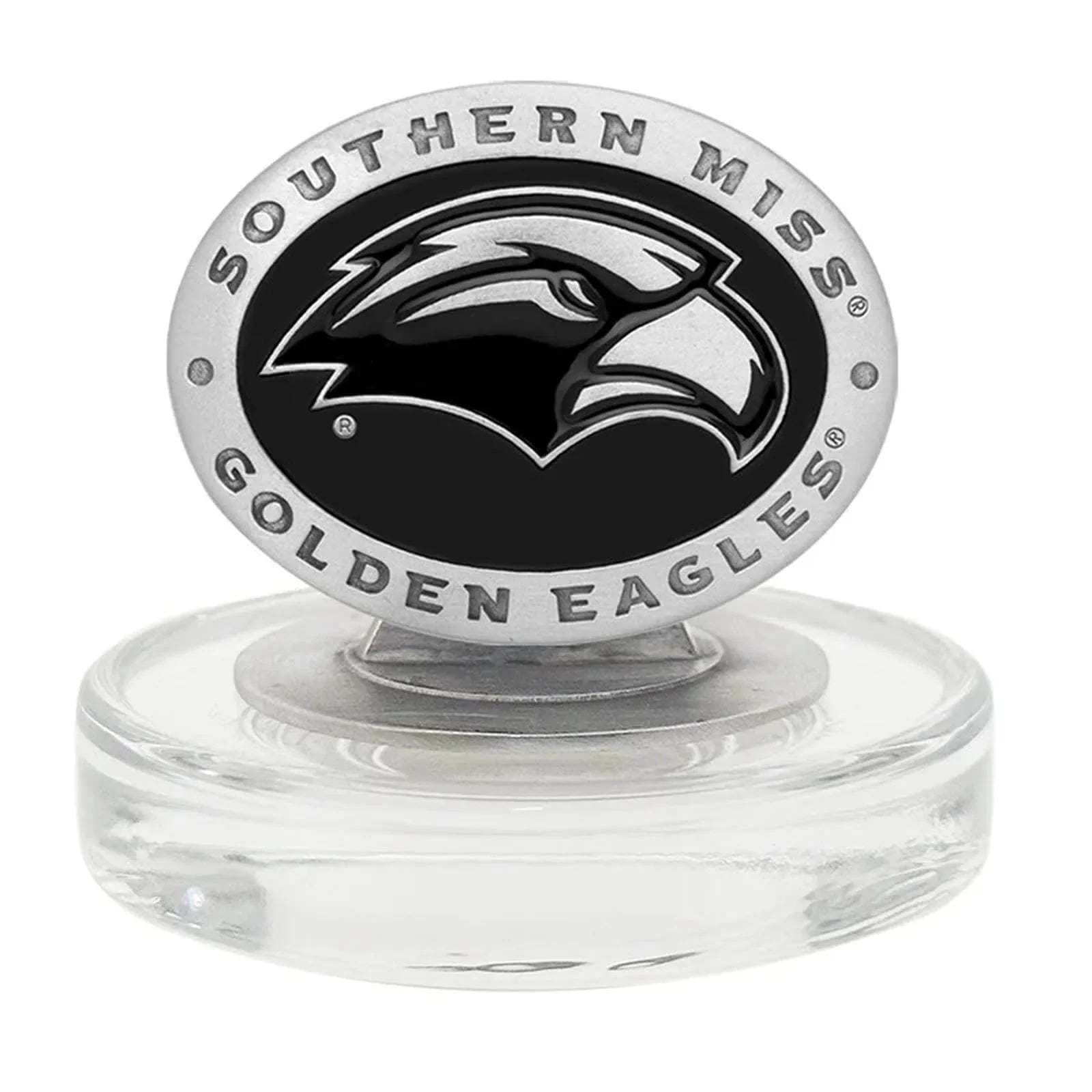 University of Southern Mississippi Heritage Decanter with 3D Top & 2 Glasses