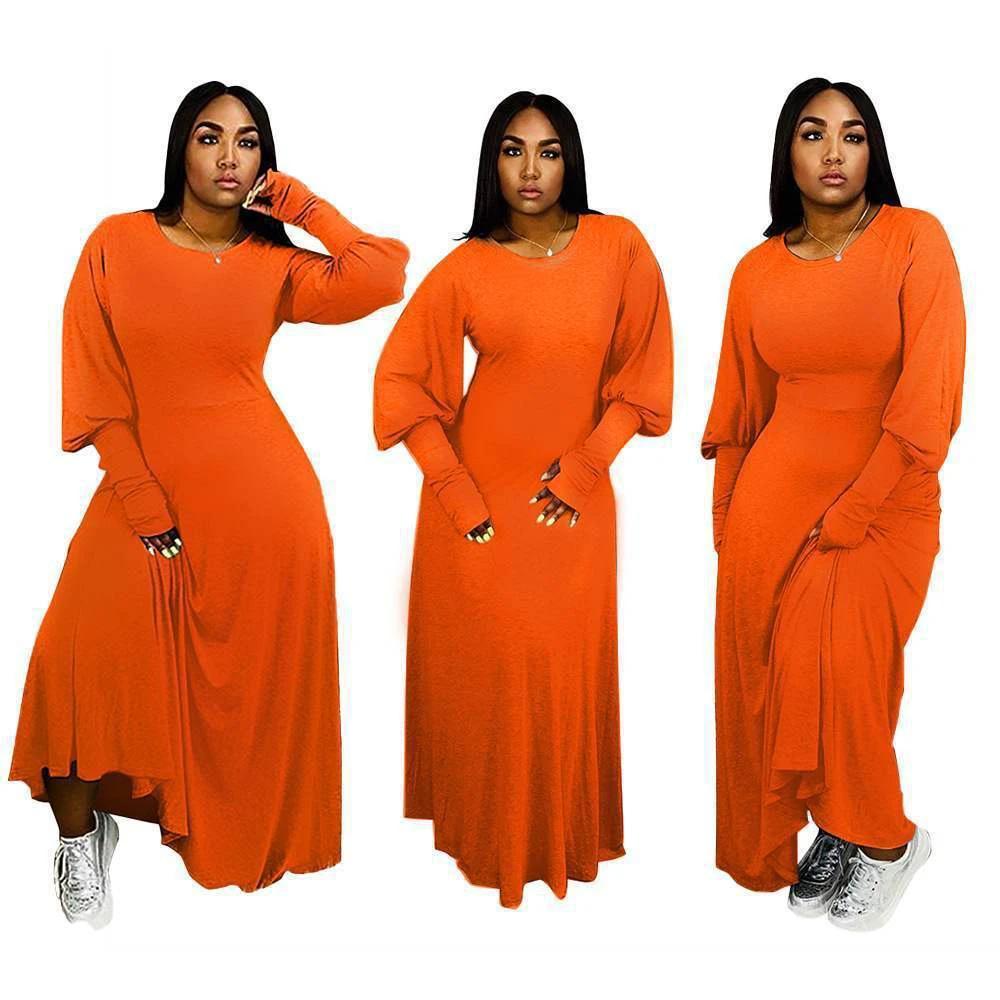 Women's plus size dress Long sleeve