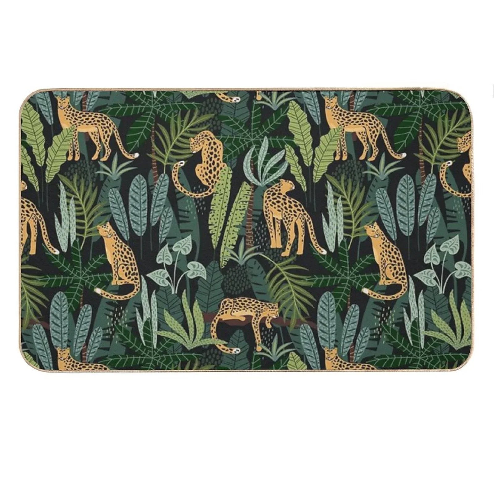Indian Jungle  Pattern Bath Mat