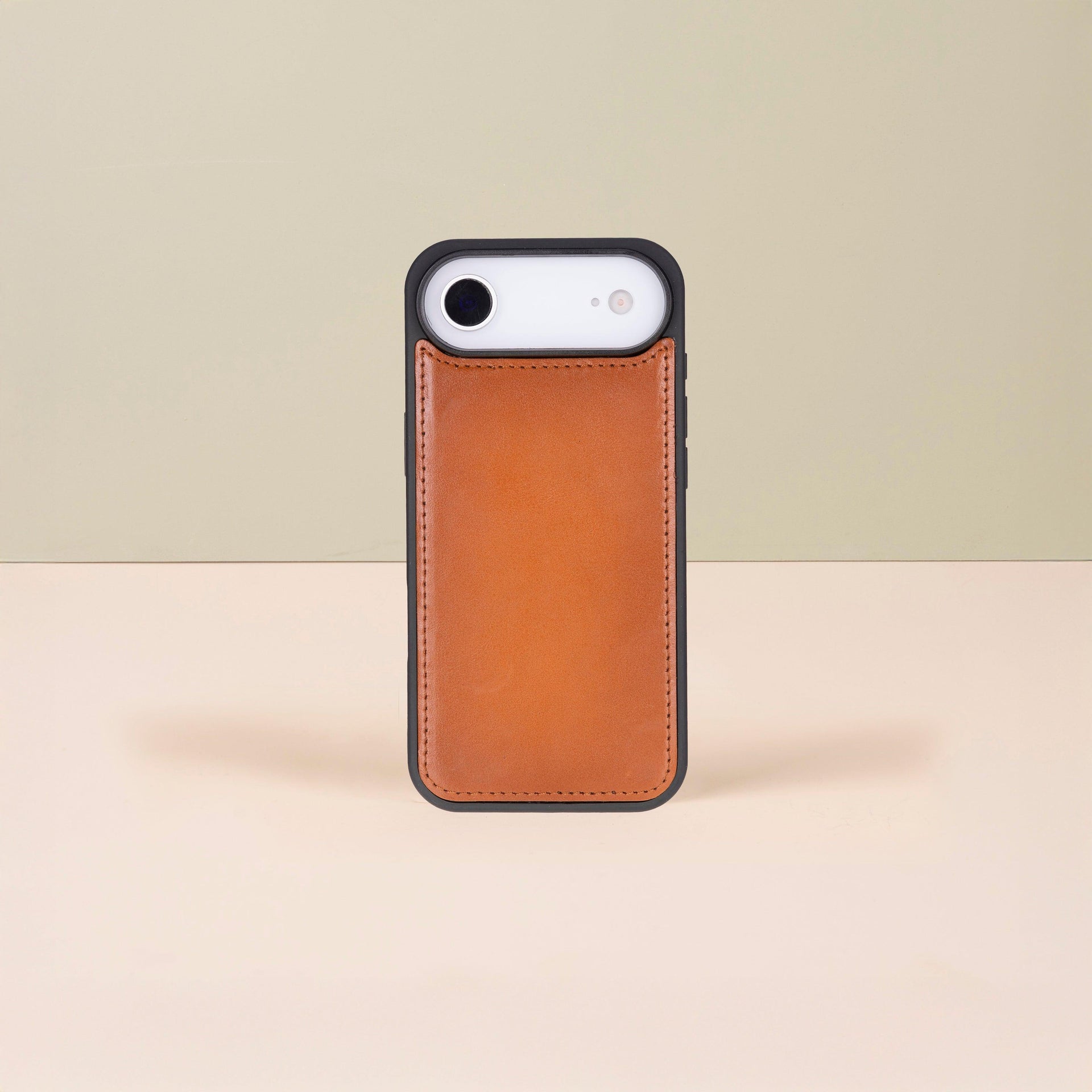 Premium Leather iPhone Air Wallet Case – Rustic Brown - Austin