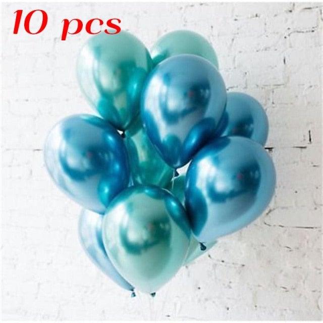 10/20 Star Metallic Confetti Latex Transparent 12inch Balloons For Baby Shower Birthday Party Wedding Decoration