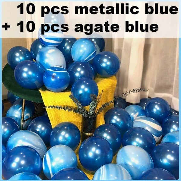 10/20 Star Metallic Confetti Latex Transparent 12inch Balloons For Baby Shower Birthday Party Wedding Decoration