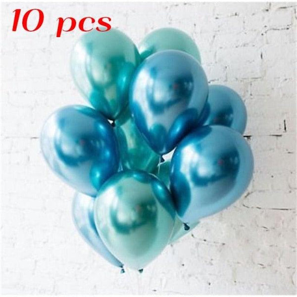 10/20 Star Metallic Confetti Latex Transparent 12inch Balloons For Baby Shower Birthday Party Wedding Decoration