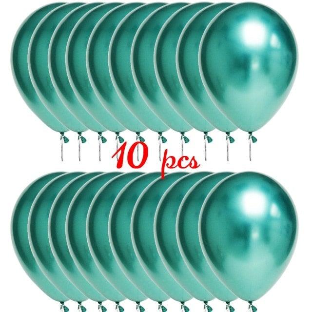 10/20 Star Metallic Confetti Latex Transparent 12inch Balloons For Baby Shower Birthday Party Wedding Decoration