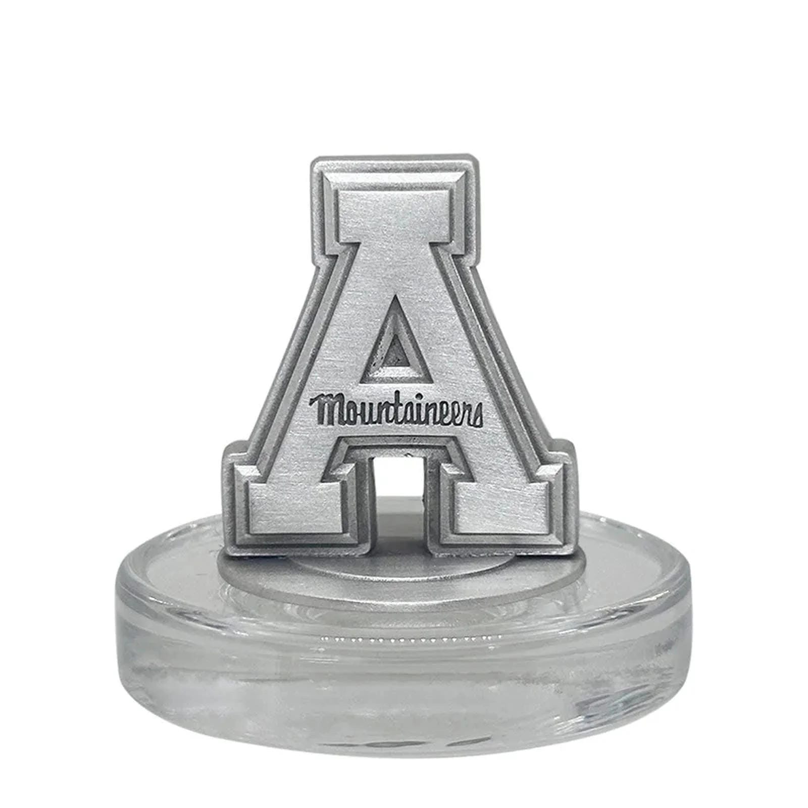 Appalachian State University Heritage Decanter with 3D Top and 2 Glasses with Chest Box