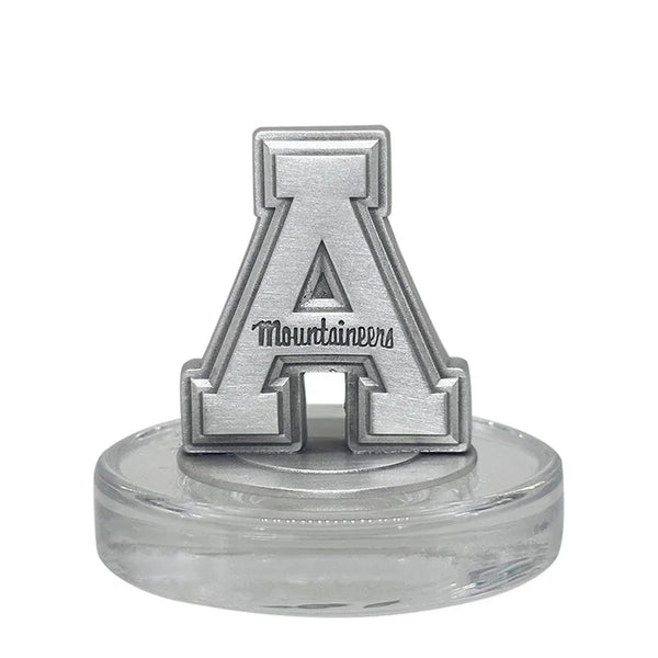 Appalachian State University Heritage Decanter with 3D Top and 2 Glasses with Chest Box