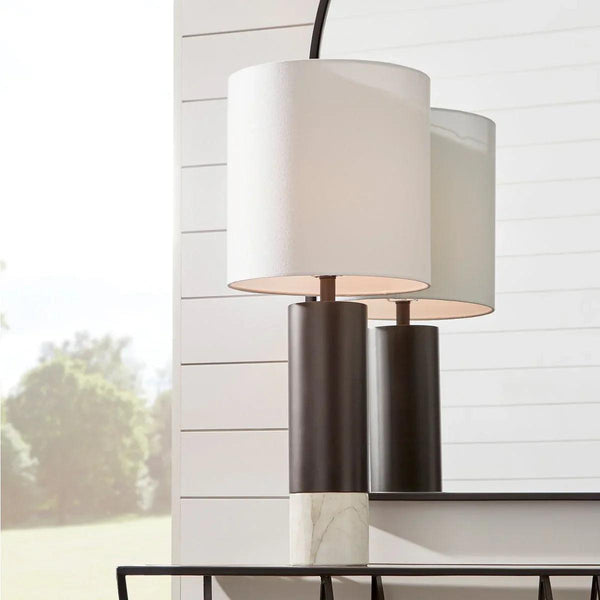 Adana Table Lamp | Gun Metal - Gifts for You 'n Me