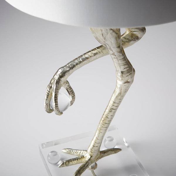 Ibis Table Lamp | Silver Leaf - Medium - Gifts for You 'n Me