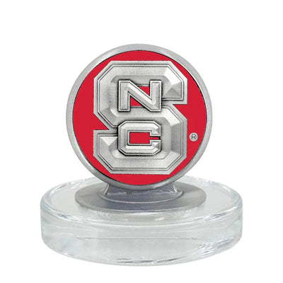 North Carolina State University Heritage Decanter with 3D Top and 2 Glasses with Chest Box