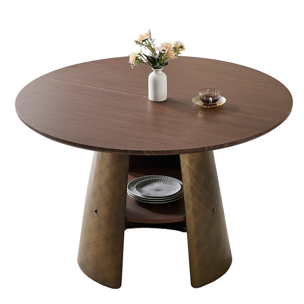47.25 Inch  Retro Style Round Dining Table
