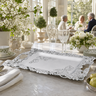 Bunny Large Platter: Rustic Elegance Meets Nature's Charm