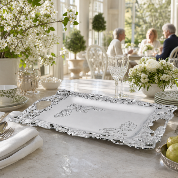 Bunny Large Platter: Rustic Elegance Meets Nature's Charm