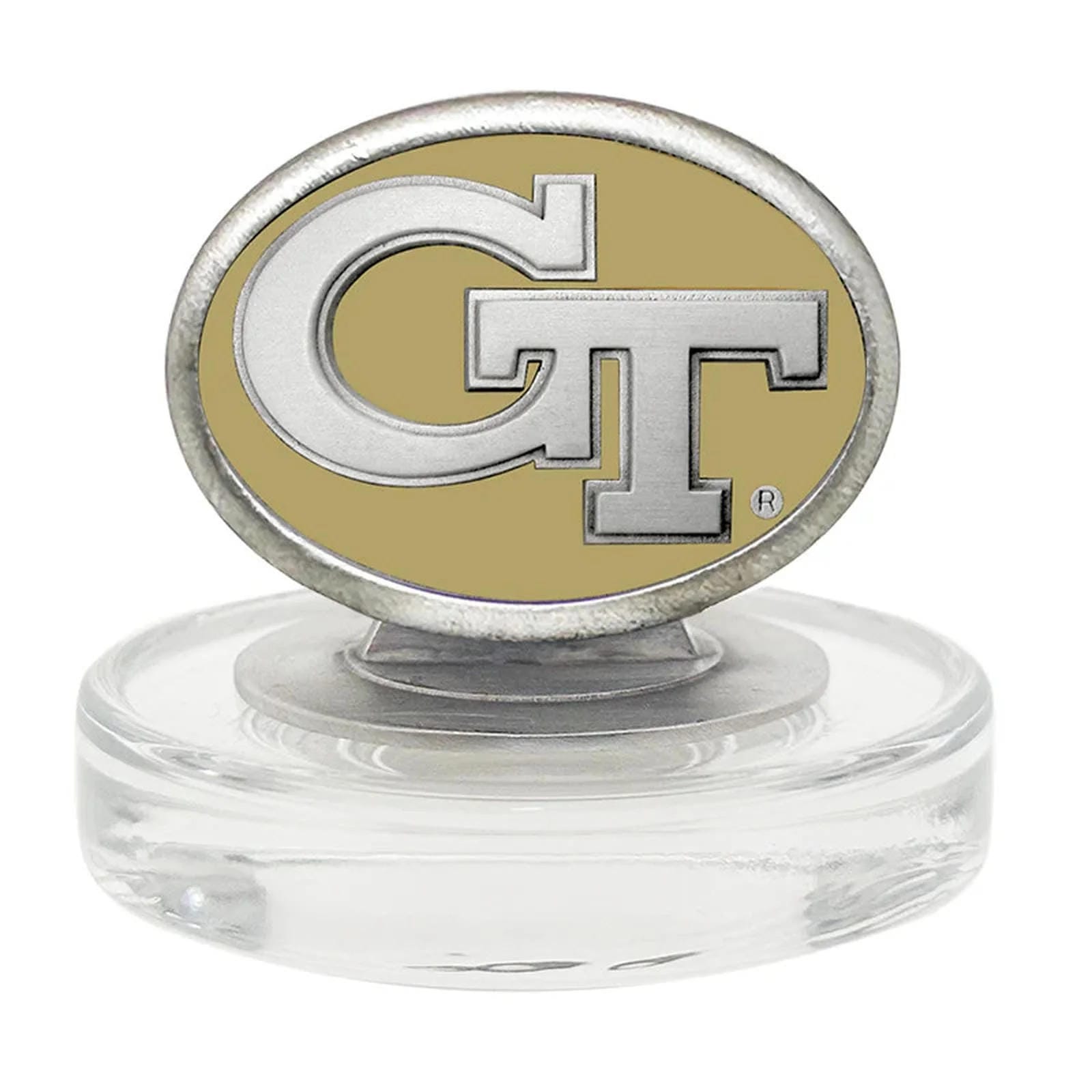 Georgia Tech GT Logo Royal Decanter with 3D Top