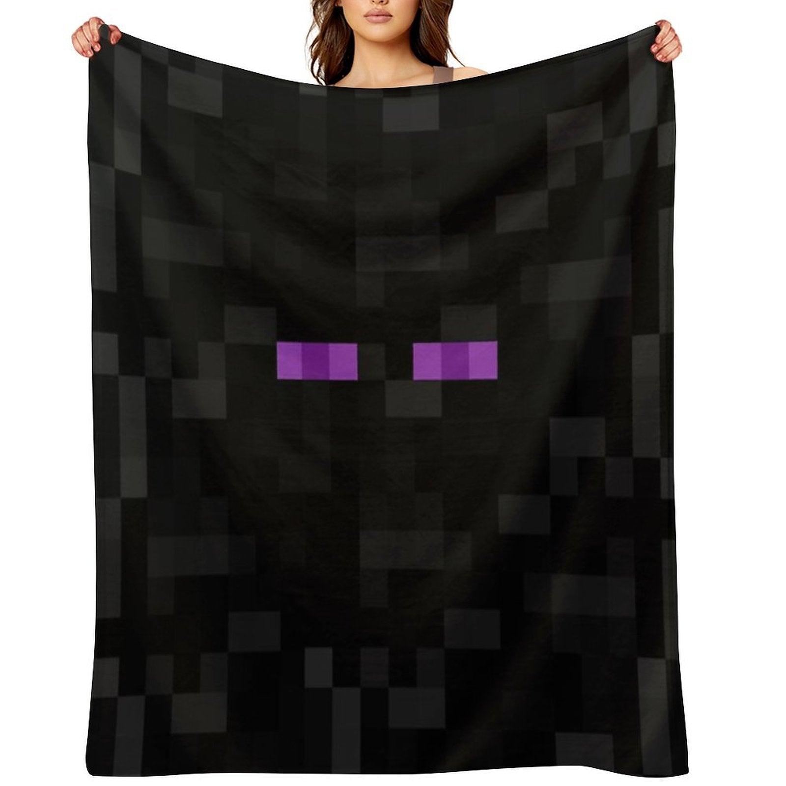 Enderman Pattern Throw Blanket