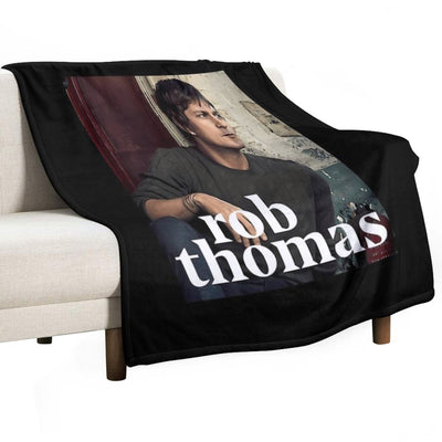 Rob Thomas Singer Music Band Sustainable Throw Blanket