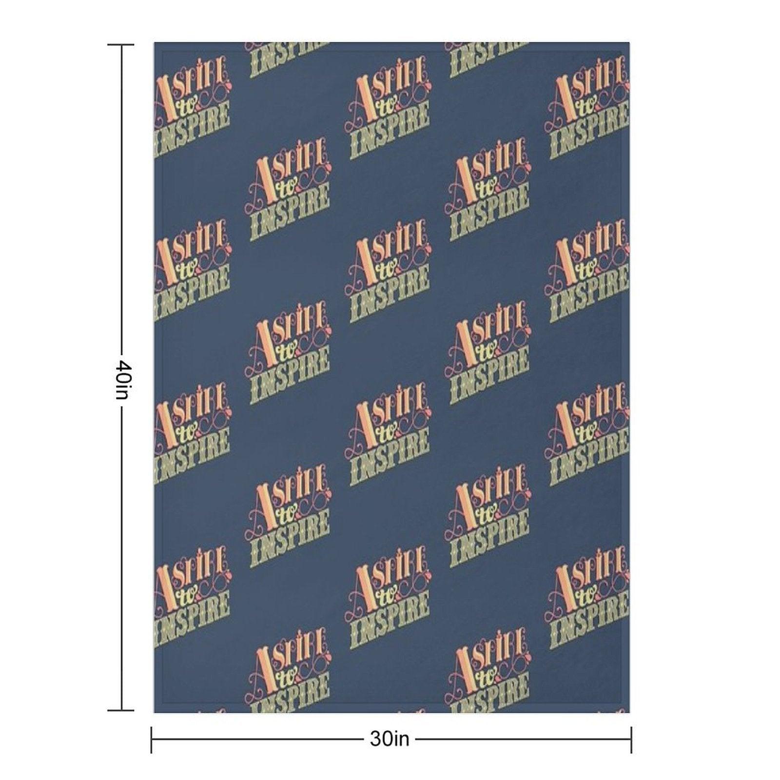 Aspire to Inspire Throw Blanket