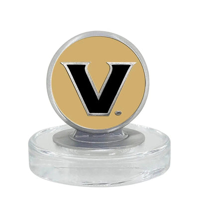 Vanderbilt University Heritage Decanter with 3D Top and 2 Glasses with Chest Box