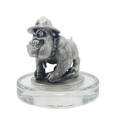 USMC Bulldogs Heritage Decanter with 3D Top and 2 Glasses with Chest Box