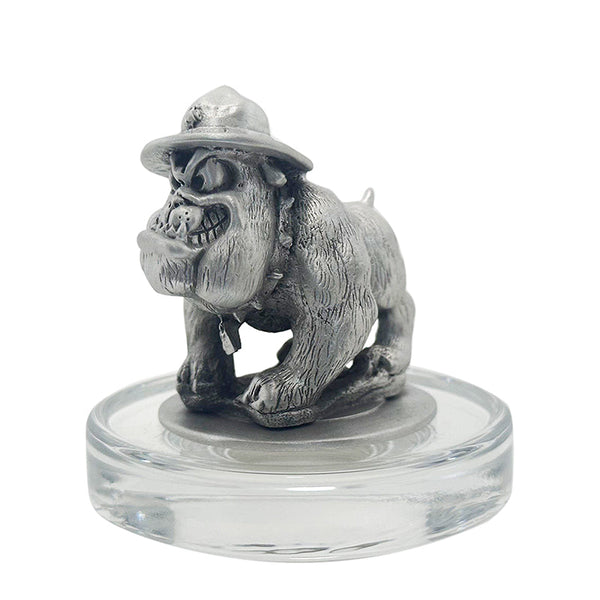 USMC Bulldogs Heritage Decanter with 3D Top and 2 Glasses with Chest Box