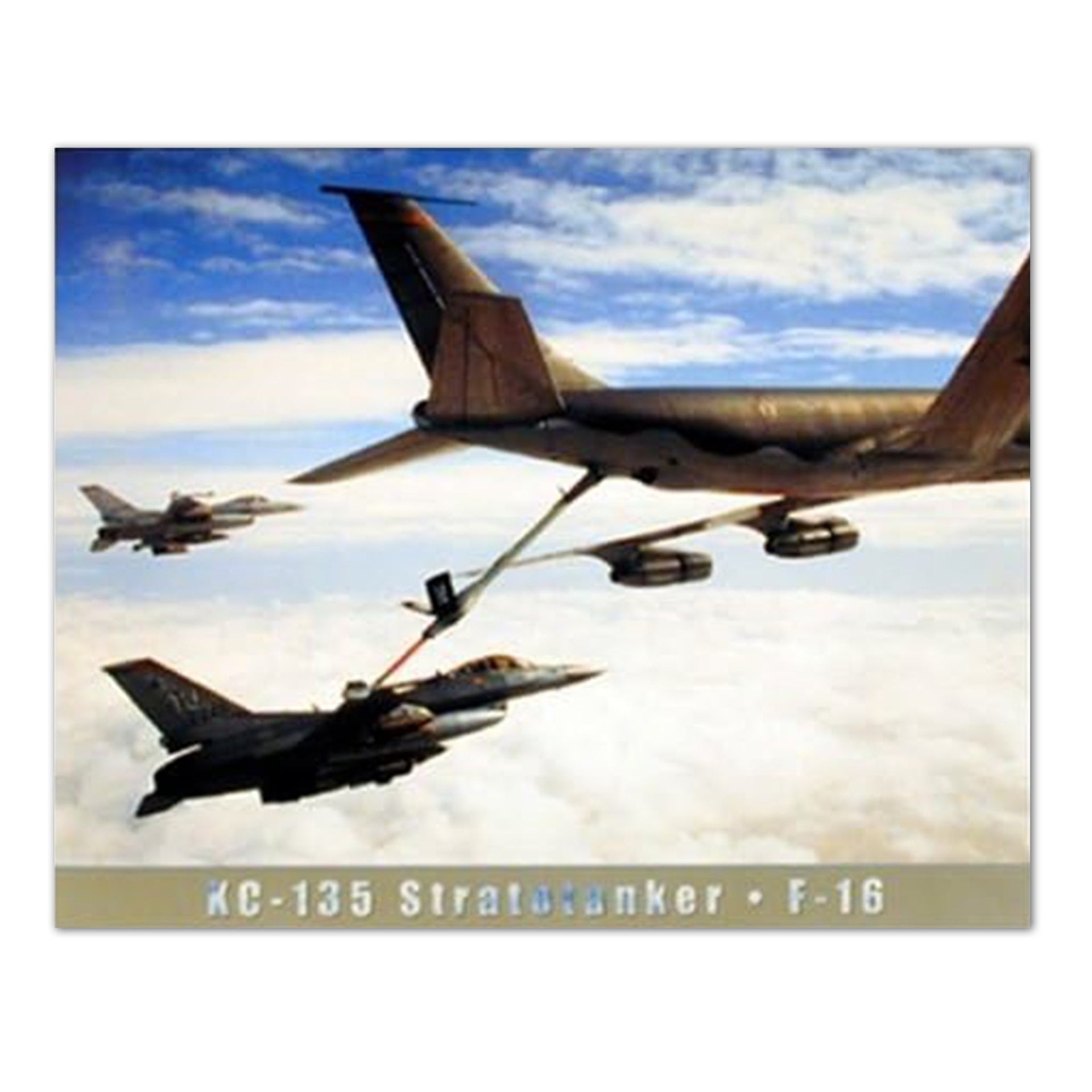 F16 Stratotanker Art Print – 16x20 Inch Jet Airplane Wall Picture, Ready to Frame