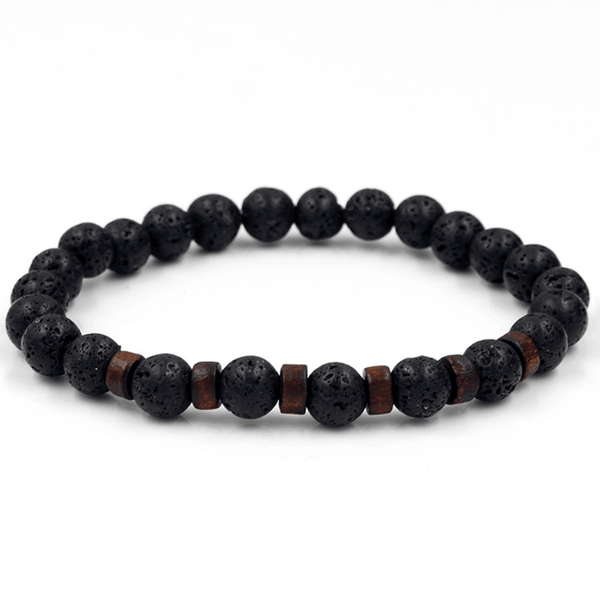 Epic Legendary Volcanic Stone Bracelet For Men And Women Lava Stone Stretch Yoga Bead Bracelet