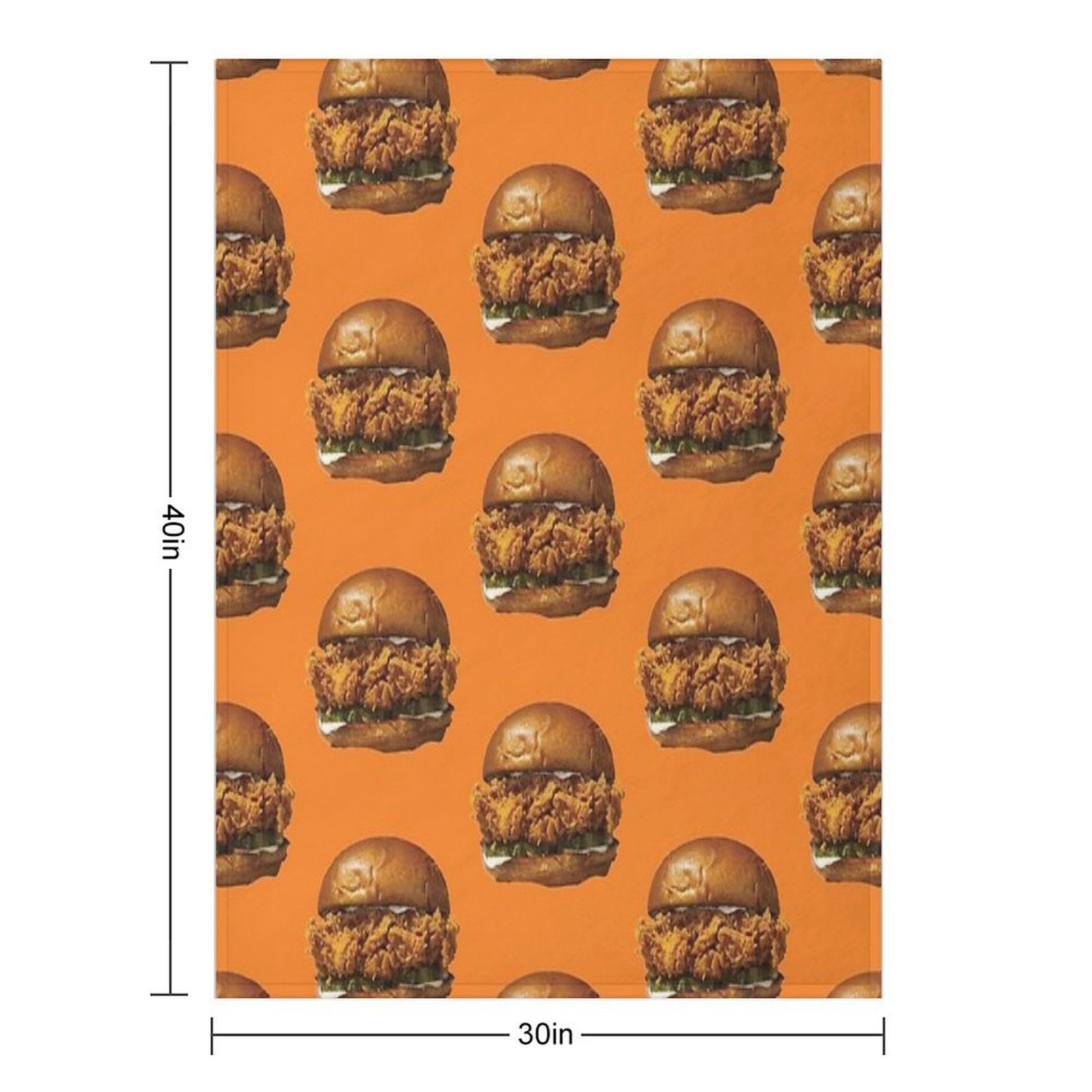 Popeyes Chicken Sandwich Compact Throw Blanket