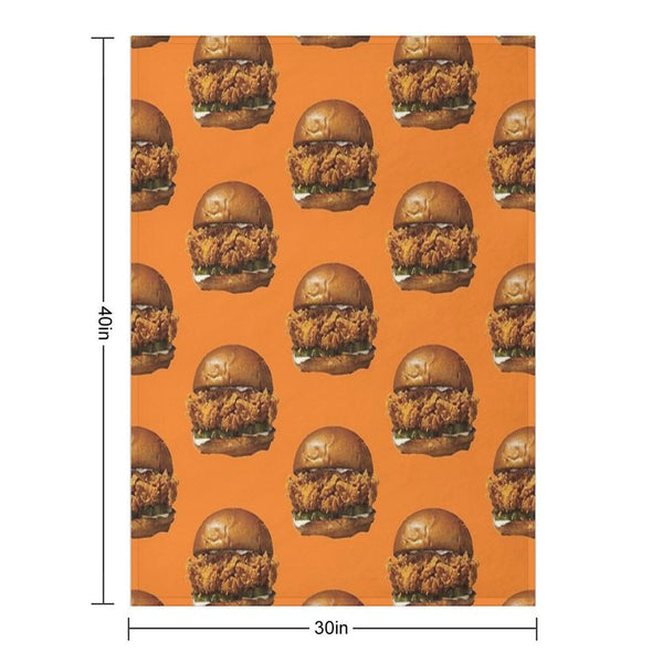 Popeyes Chicken Sandwich Compact Throw Blanket