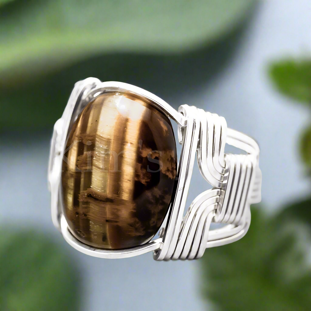 .999 Sterling Silver Crystal Ring