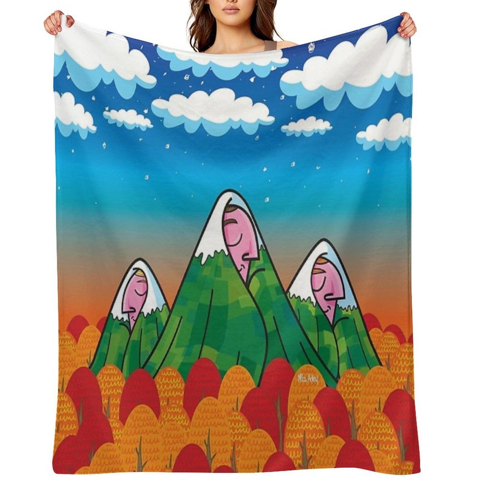 Sleeping Giants Throw Blanket