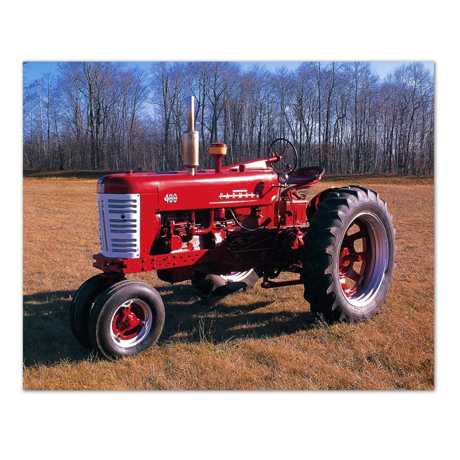 Farmall 400 Tractor Art - Vintage 1955 Farm Tractor 16x20 Wall Print