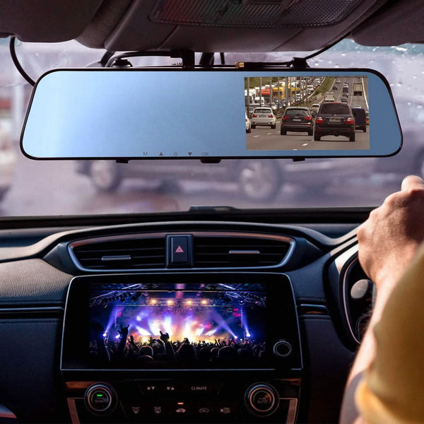 1080P Car DVR 4.3inches Dash Cam with 140° Angle Loop Recording