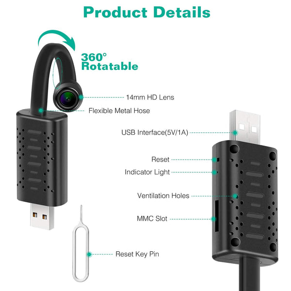 1080P HD Mini USB IP Camera Motion Detection