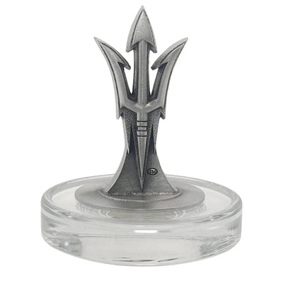 Arizona State University Pitch Fork Logo Heritage Decanter with 3D Top Fork  and 2 Glasses with Chest Box