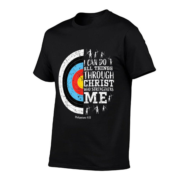 Archery Philippians 413 Christian Bible Verse Faith Graphic T-Shirt