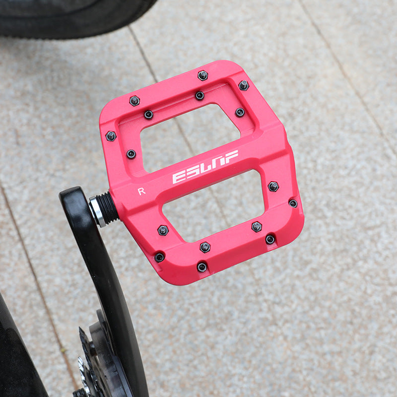 Nylon Fiber Bearing Anti-Skid Wide-Faced Pedal Dead Fly Mountain Peilin Bicycle Pedal