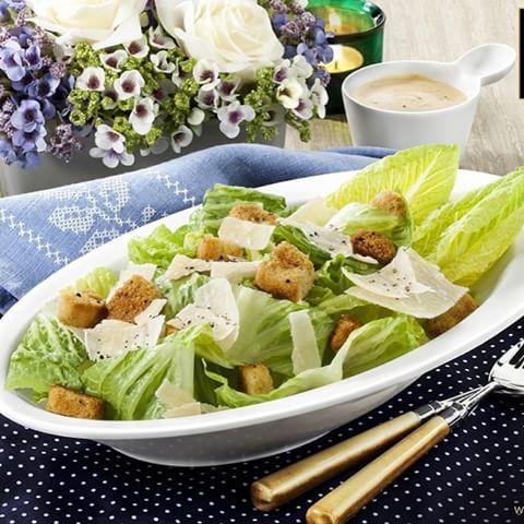 White Ceaser Salad Bowl 8.5