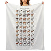 Horse Breeds Of The World Multi-functional Throw Blanket