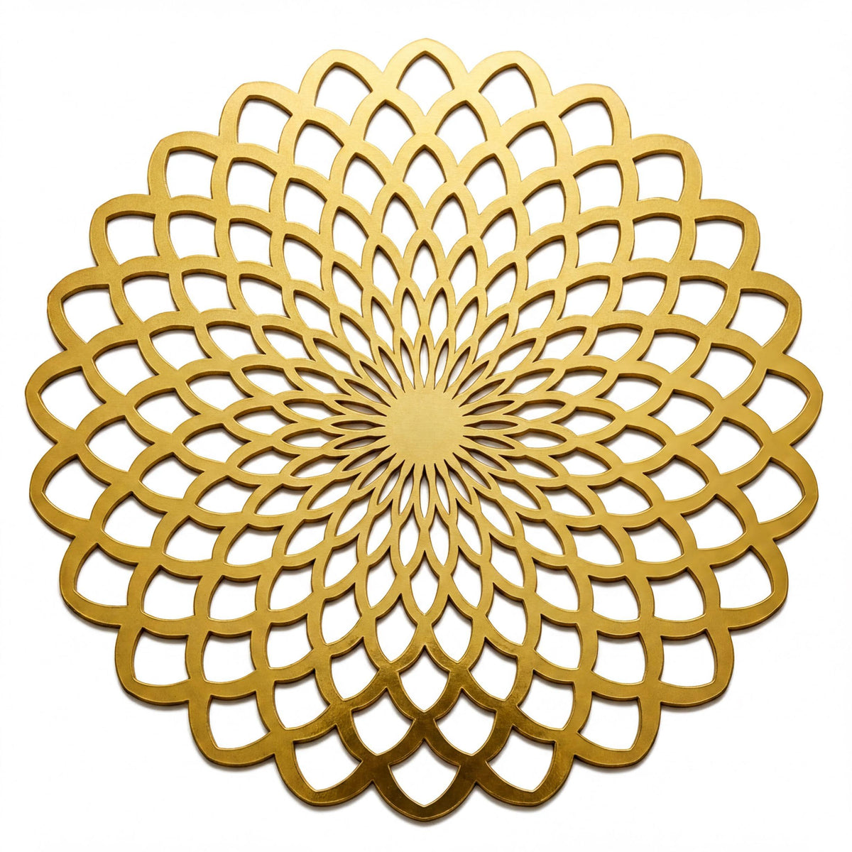 Gold Wooden Trivet - Heat Resistant MDF Wood Carved Placemats for Dining Table