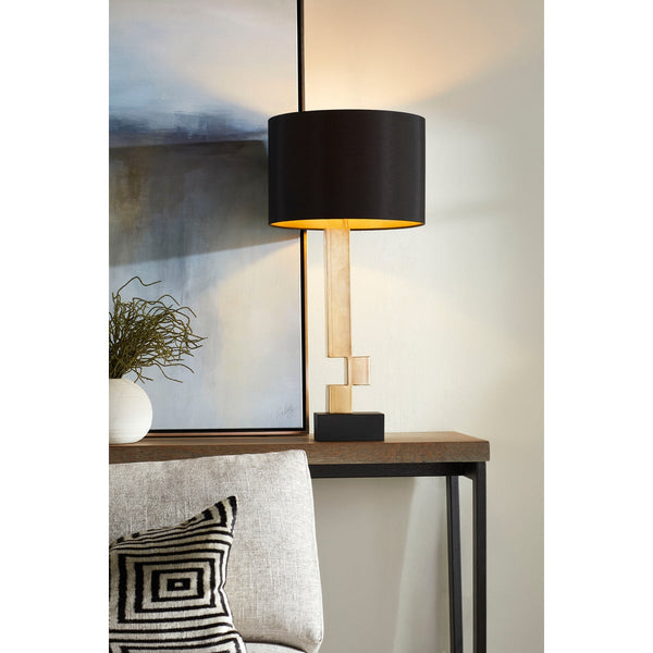 Rendezvous Table Lamp | Black And Frosted - Gifts for You 'n Me
