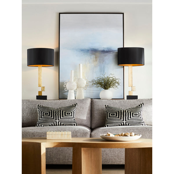 Rendezvous Table Lamp | Black And Frosted - Gifts for You 'n Me