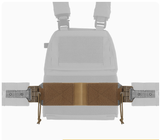 One Pair (2 Pieces) Style 3Ac Kit for FCPC V5 Tactical Vest Cummerbunds, with Quick Release Buckle, made of imported Tegris.