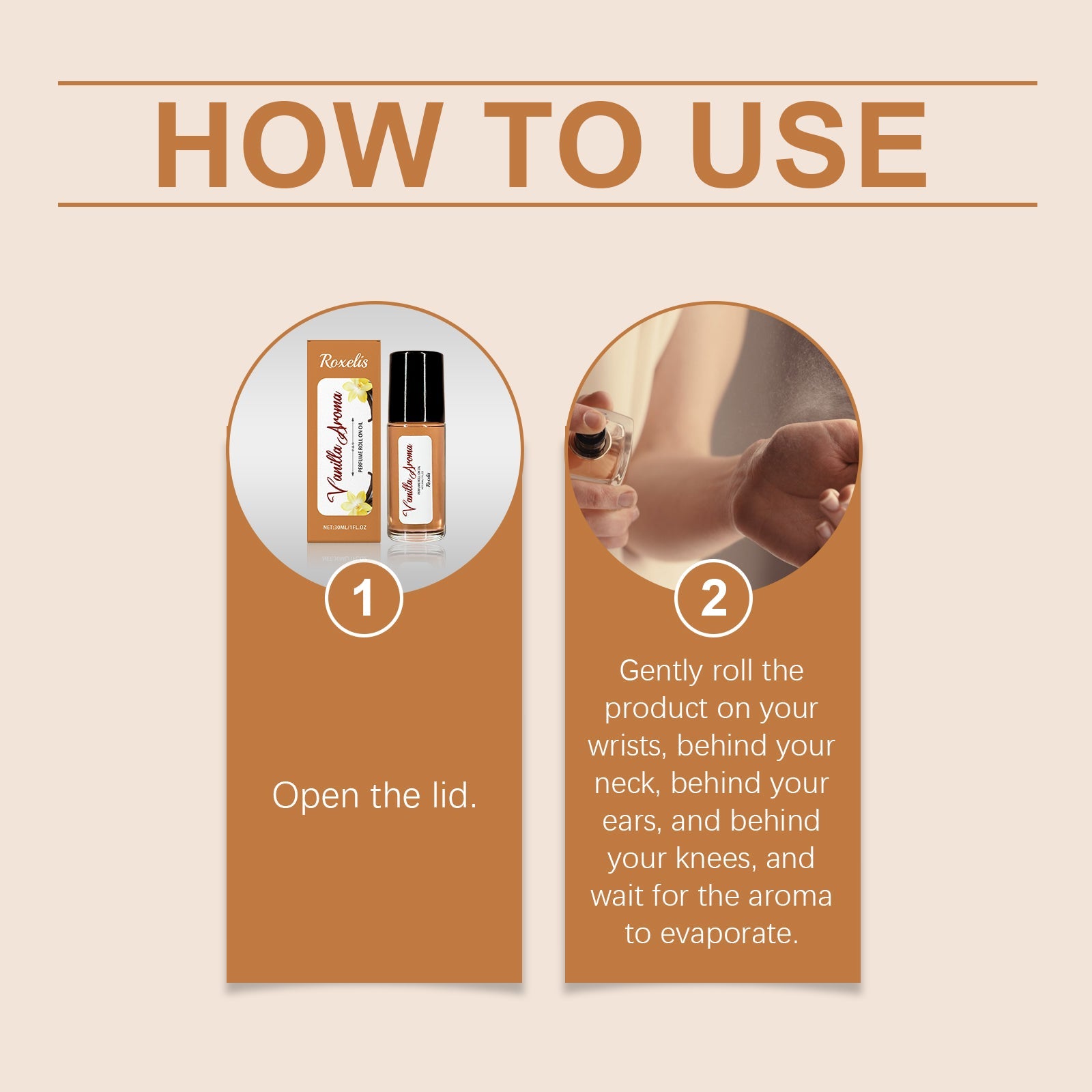 Vanilla Orange Ball Perfume Long Lasting Fragrance Light And Elegant Aromas Dating Charm Elegant Temperament Portable Perfume